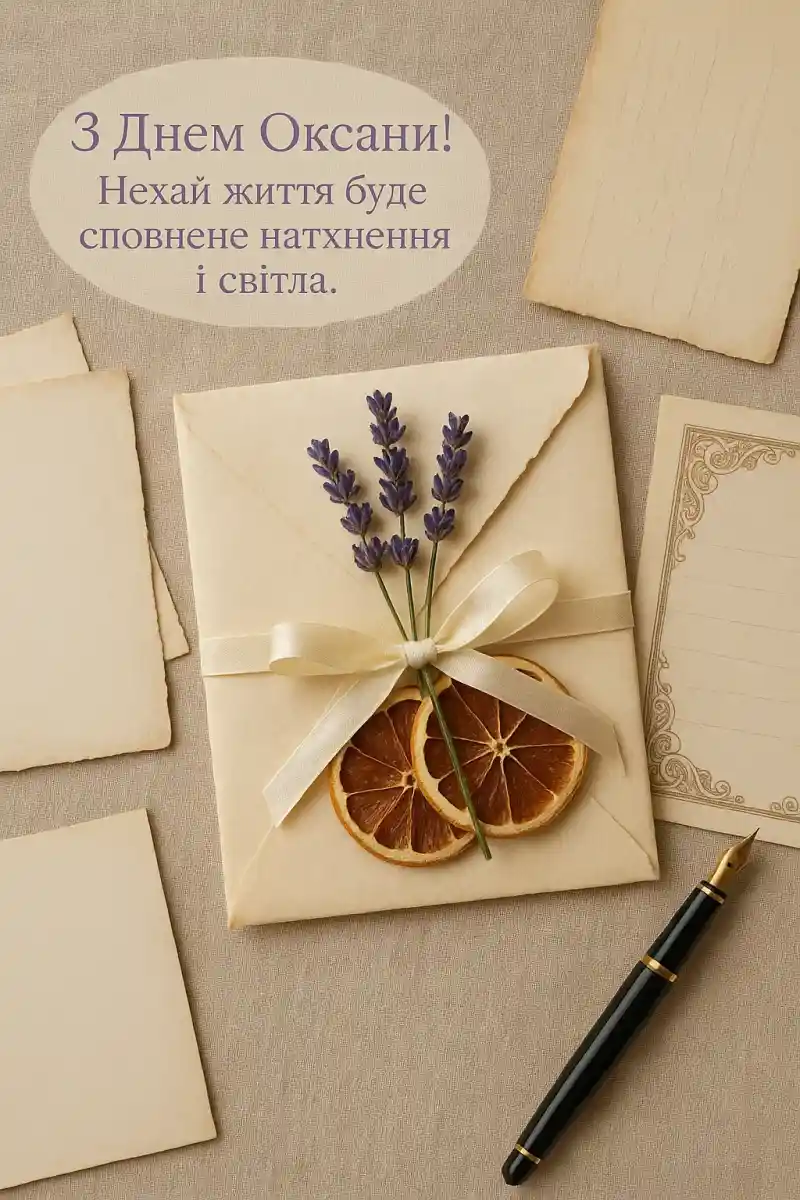 Привітання з днем Оксани