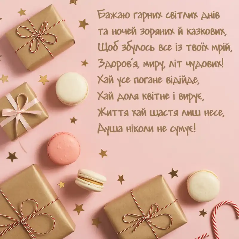 Найкращі привітання з днем народження своїми словами