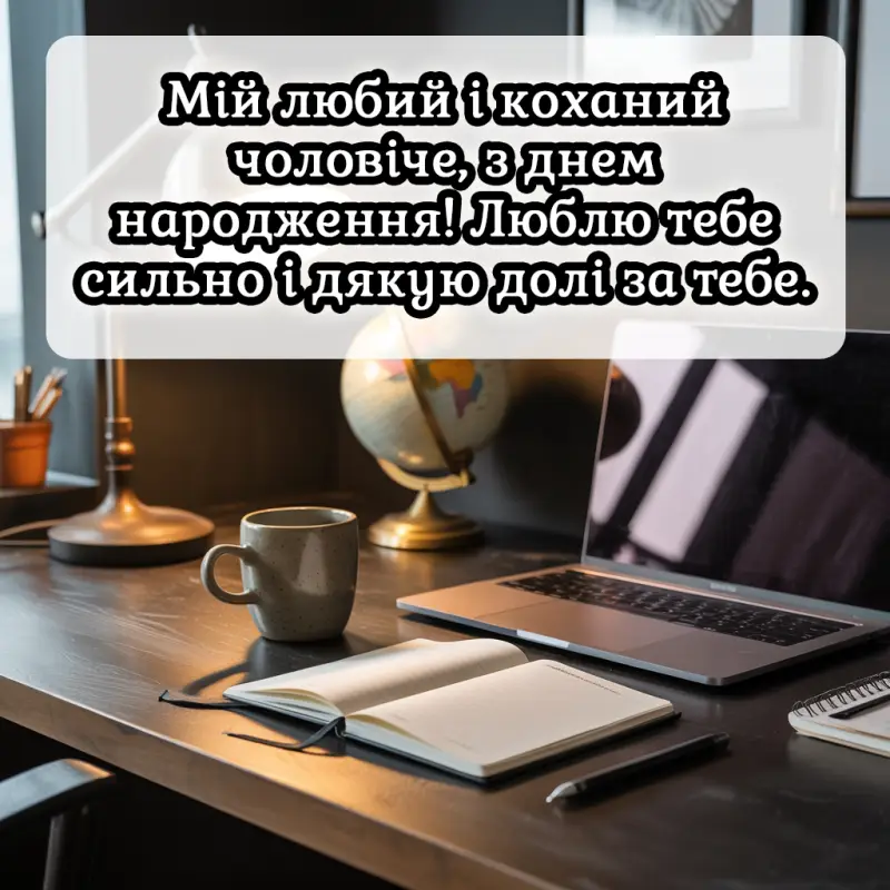 Привітання з днем народження чоловіка своїми словами