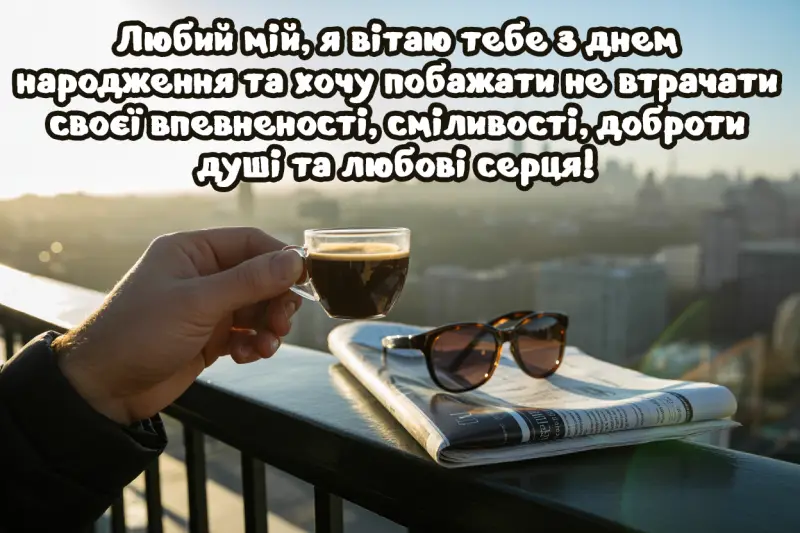 Привітання з днем народження чоловіка своїми словами