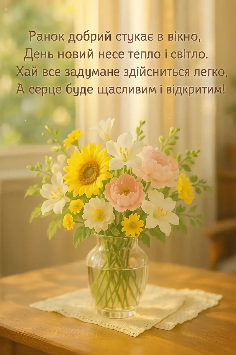 Гарні привітання з добрим ранком