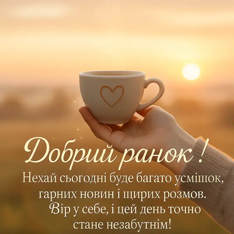 Гарні привітання з добрим ранком