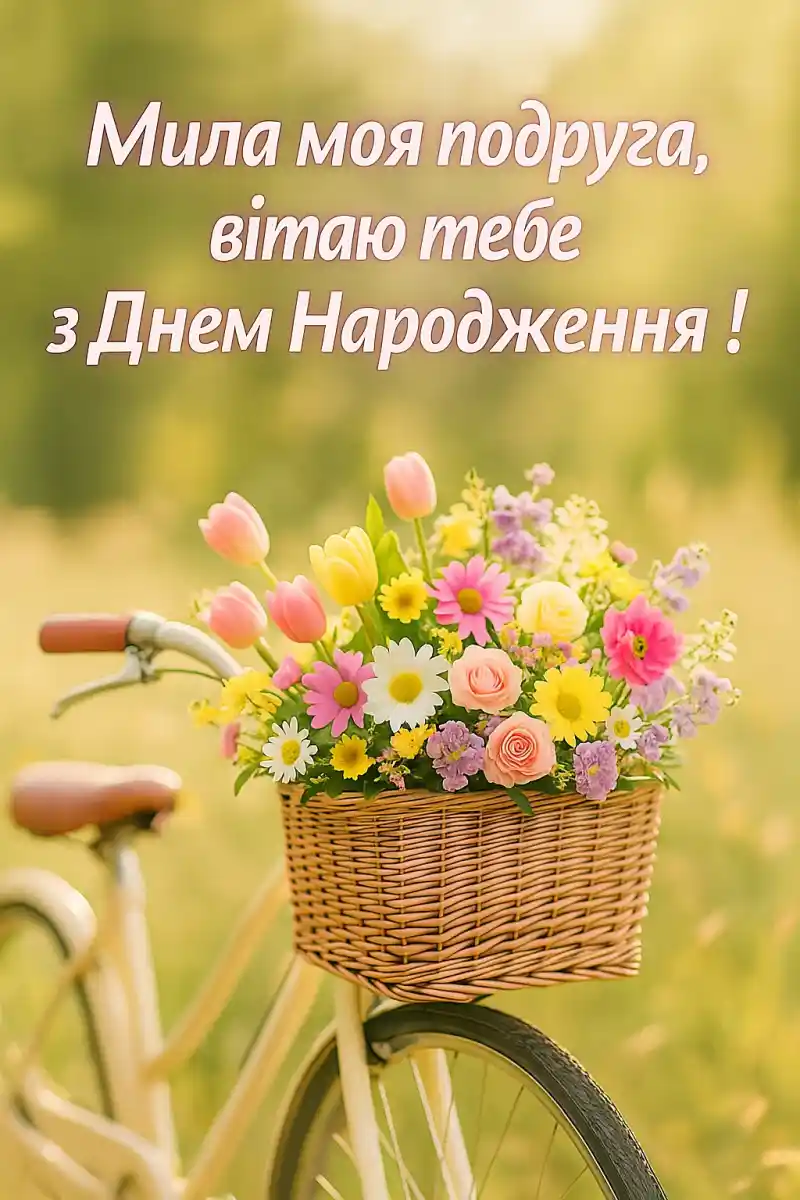 Привітання з днем народження для найкращої подруги