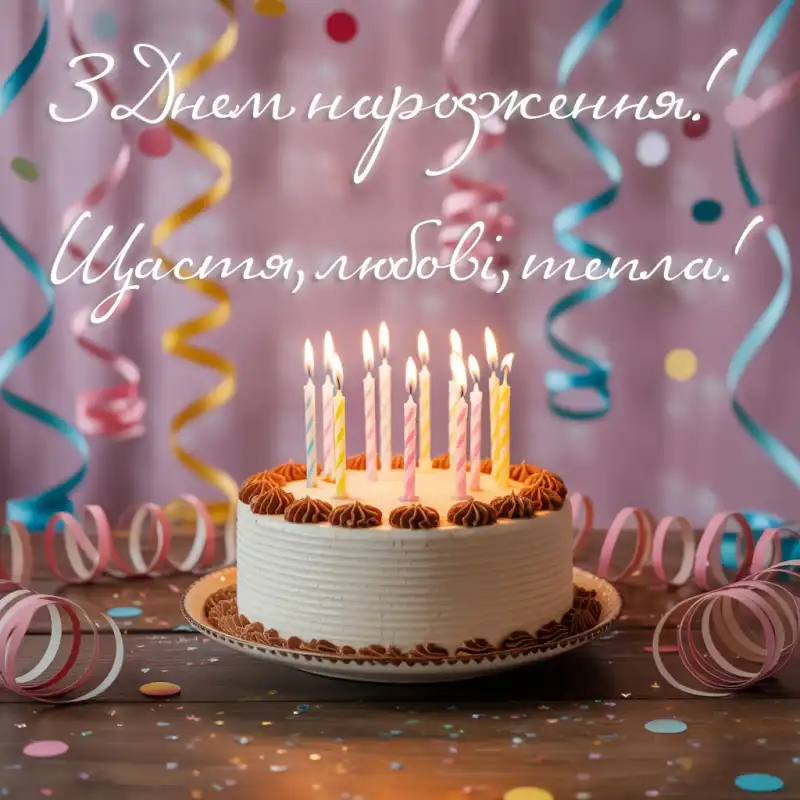 Найкращі привітання з днем народження своїми словами