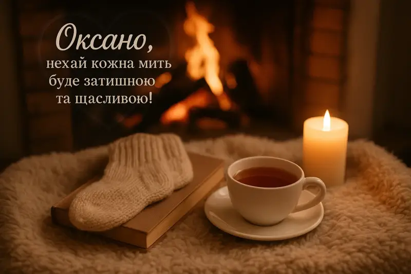 Привітання з днем Оксани