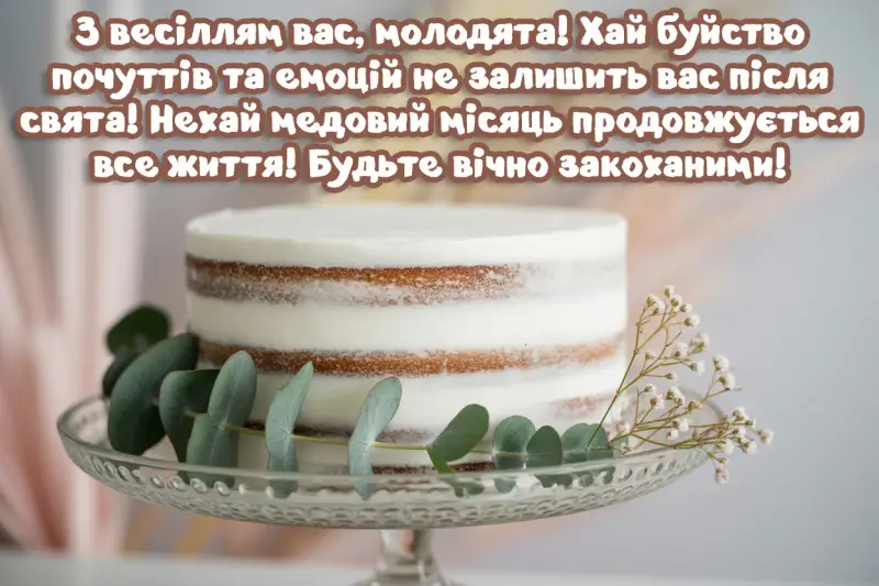 Привітання з одруженням своїми словами