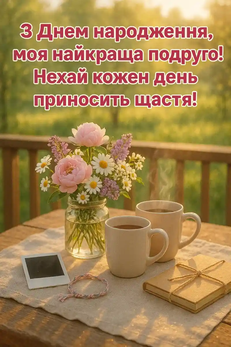 Короткі привітання з днем народження подрузі своїми словами