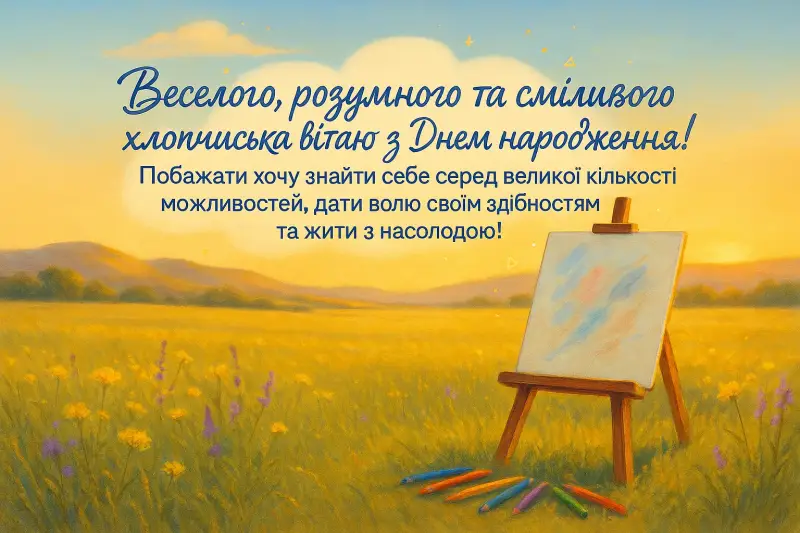 Привітання з днем народження хлопчику Привітання з днем народження хлопчику