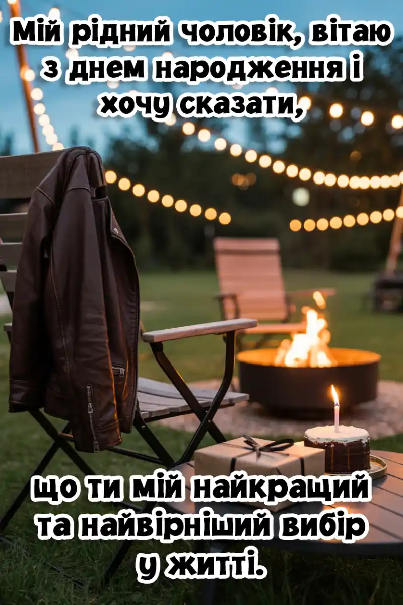 Привітання з днем народження чоловіка своїми словами