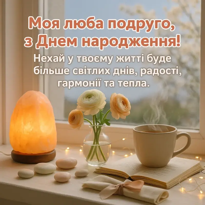 Короткі привітання з днем народження подрузі своїми словами