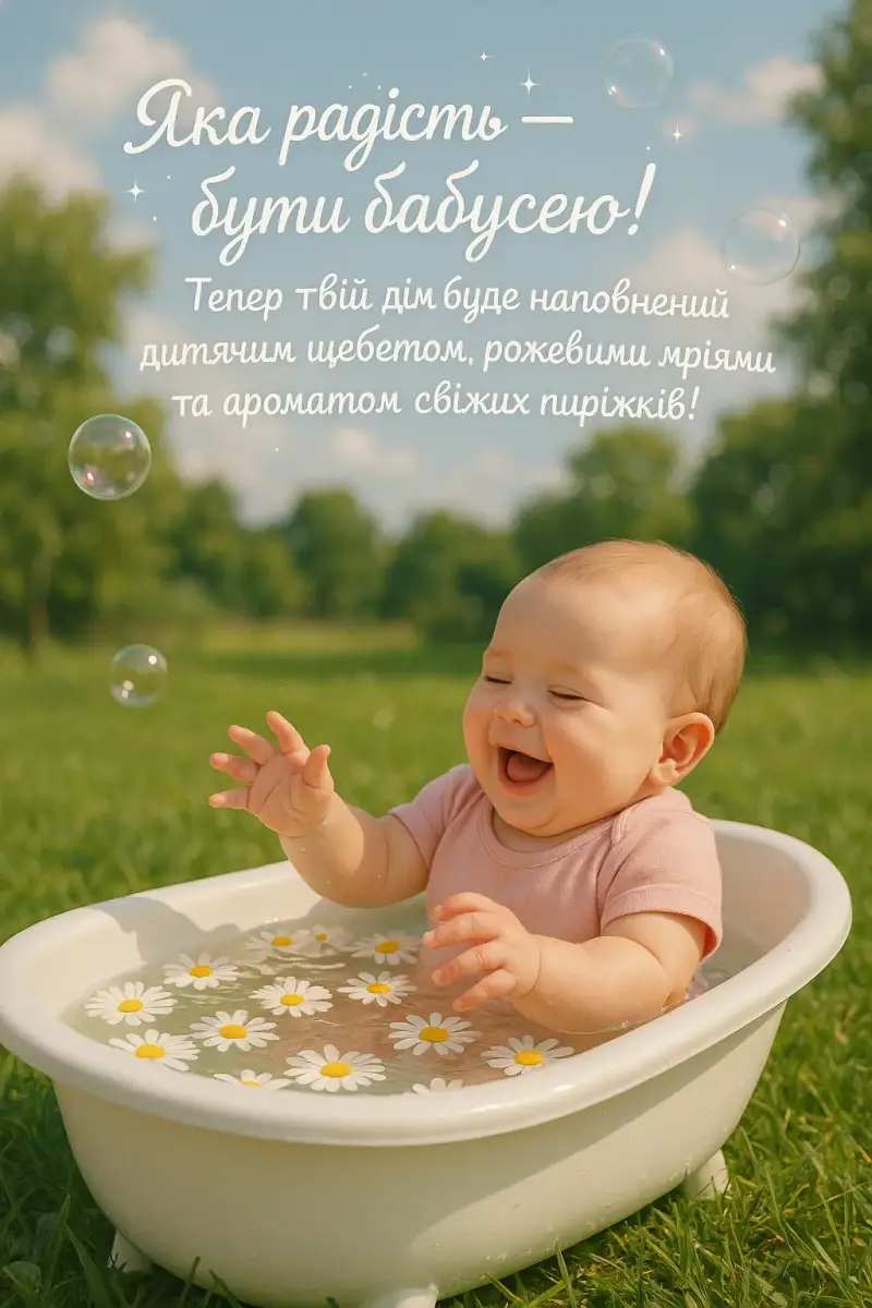 Привітання бабусі з появою онучки: своїми словами і від душі Привітання бабусі з появою онучки: своїми словами і від душі
